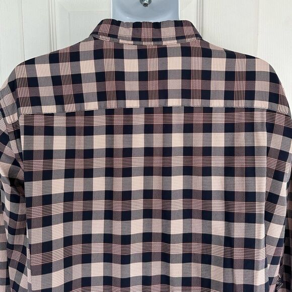Johnston & Murphy Plaid Button Down Shirt Long Sleeve Cotton Mens XL - Picture 9 of 14